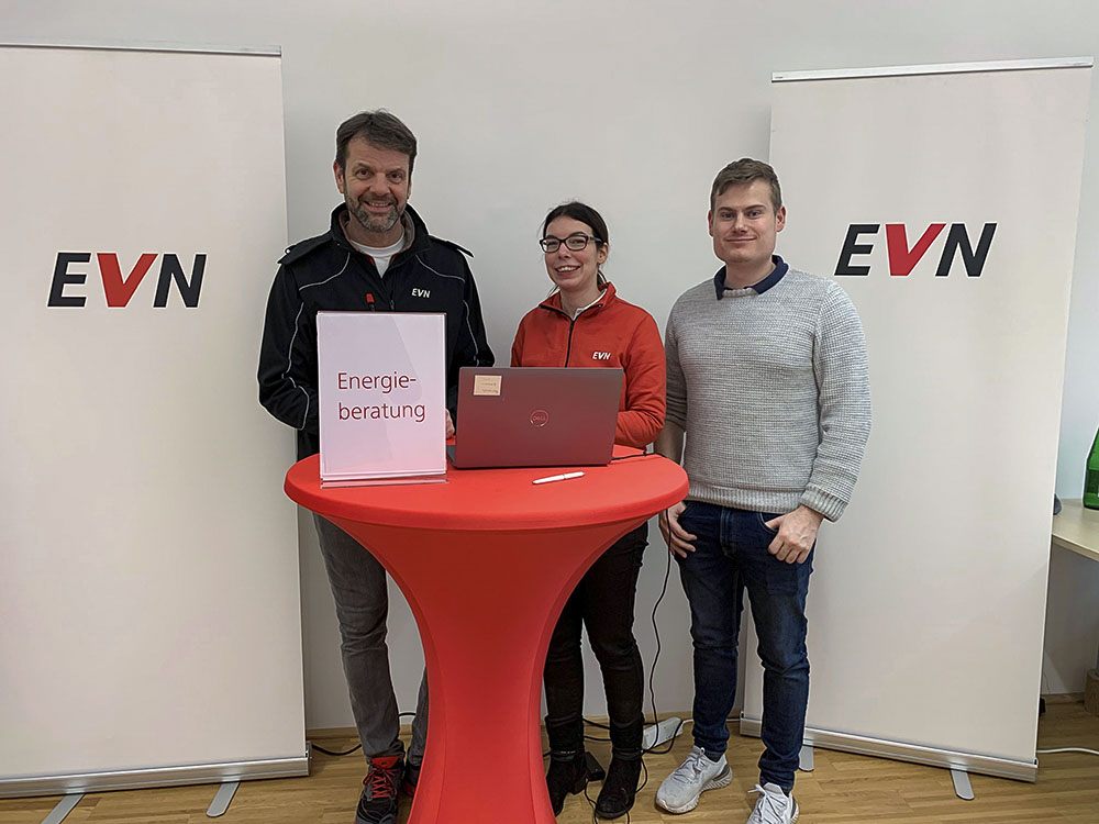 Die Mitarbeiterinnen und Mitarbeiter der EVN standen mit Rat und Tat zur Seite.